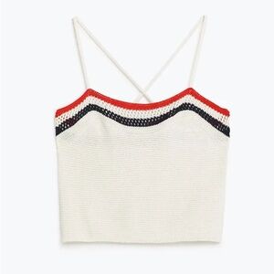 Zara - Striped Knit Cami Top - size S